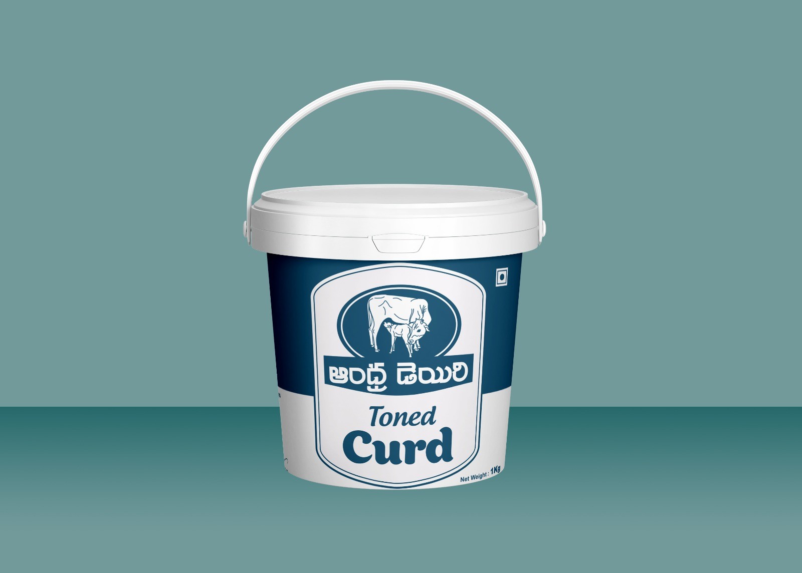 Toned Curd — 1 Kg Bucket pack from Andhra Dairy