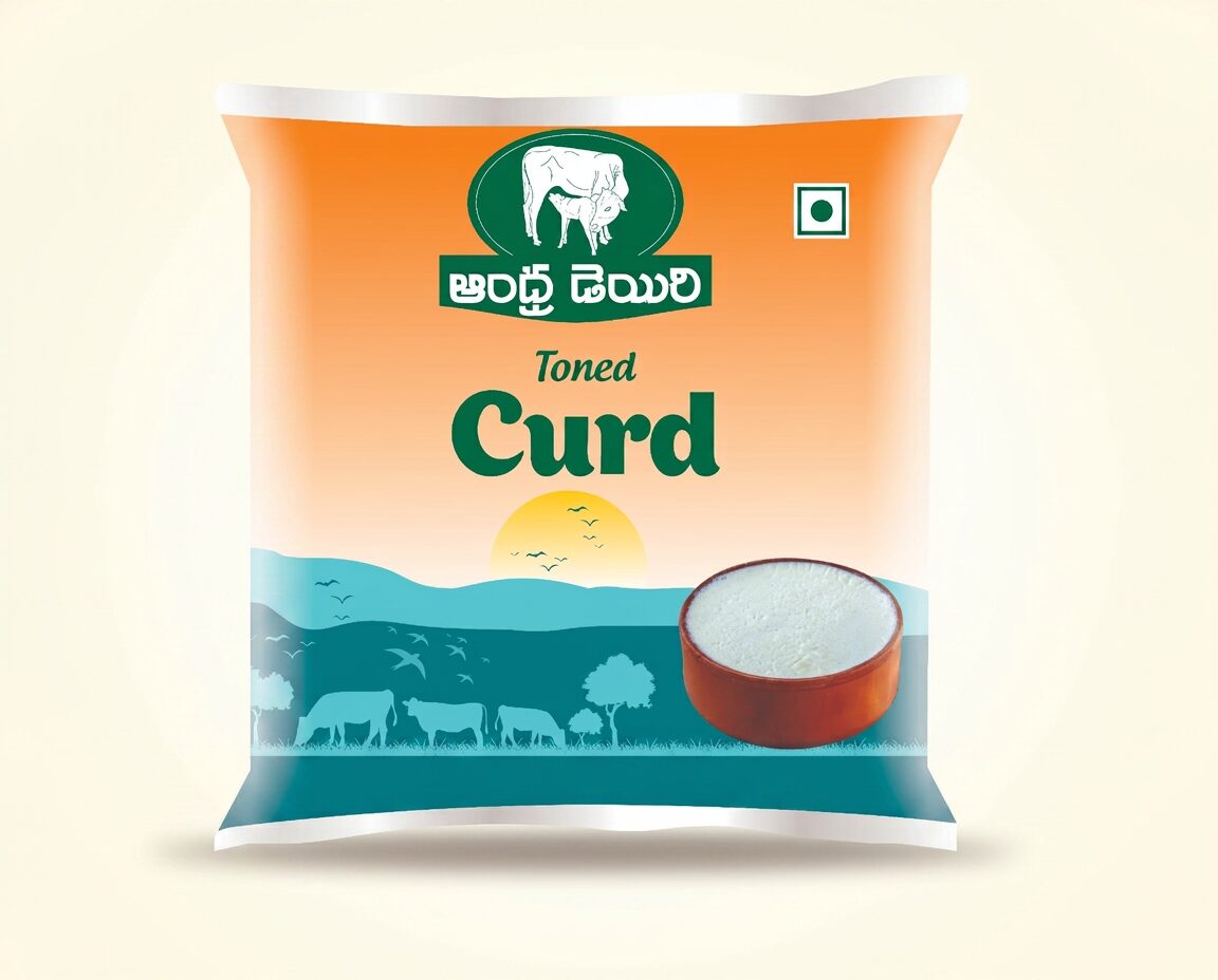 Toned Curd — Pouch pack from Andhra Dairy
